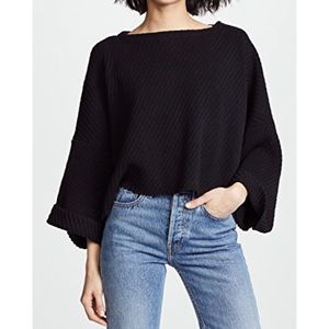 Free people I can’t wait cropped oversized sweater
